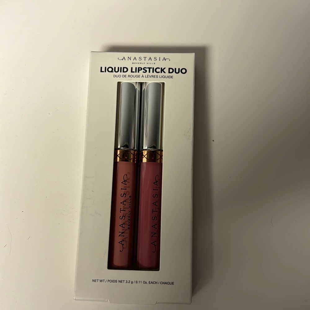 Anastasia liquid lipstick duo Crush & Dusty Rose